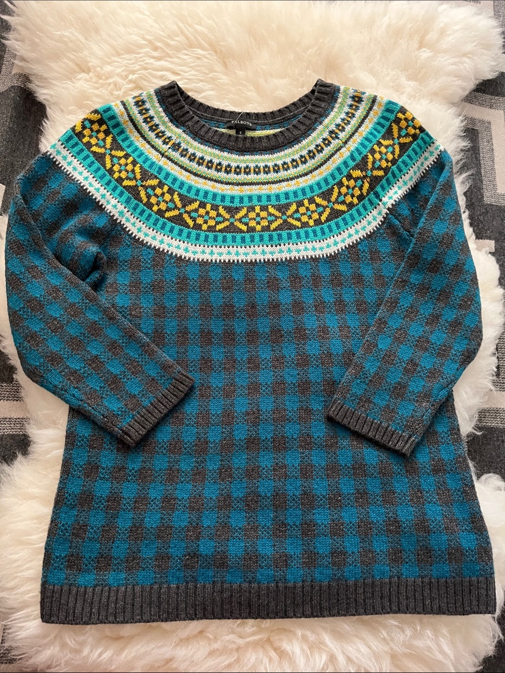 NWOT Talbots Fair Isle Nordic Sweater - Picture 4 of 9